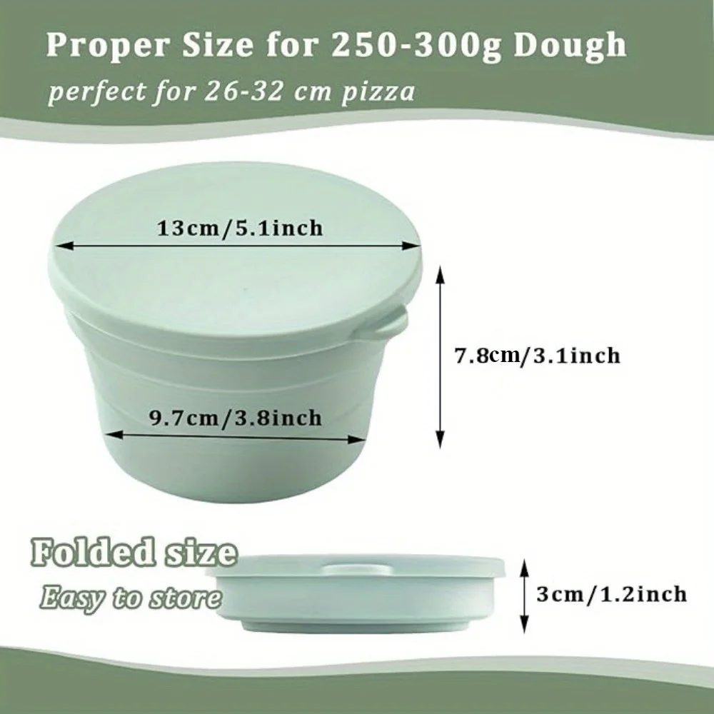 Silicone Pizza Dough Fermentation Box Dough Fermentation Baskets Bread Proofing Container For Bread Pizza Baking Tools fermentation basket