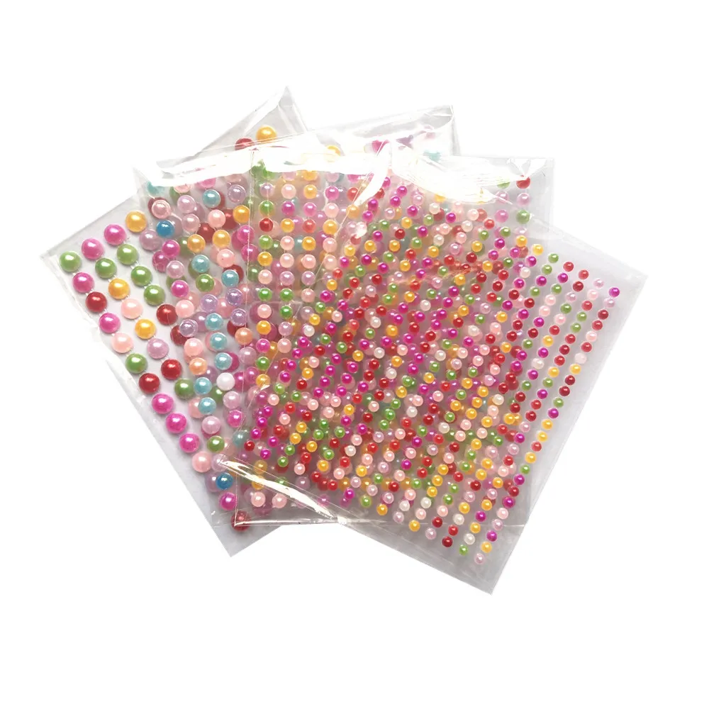 New Scrapbook Imitation Pearl Sticker Acrylic Diamond Adhesive Accessories Party Party Decorative Nail Art Supplies 3/4/5/6mm cartoon stickers,decorative stickers,self adhesive stickers,custom stickers,stationery stickers,anime stickers,air blower vacuum,paper stickers,adhesive stickers,decorative labels stickers