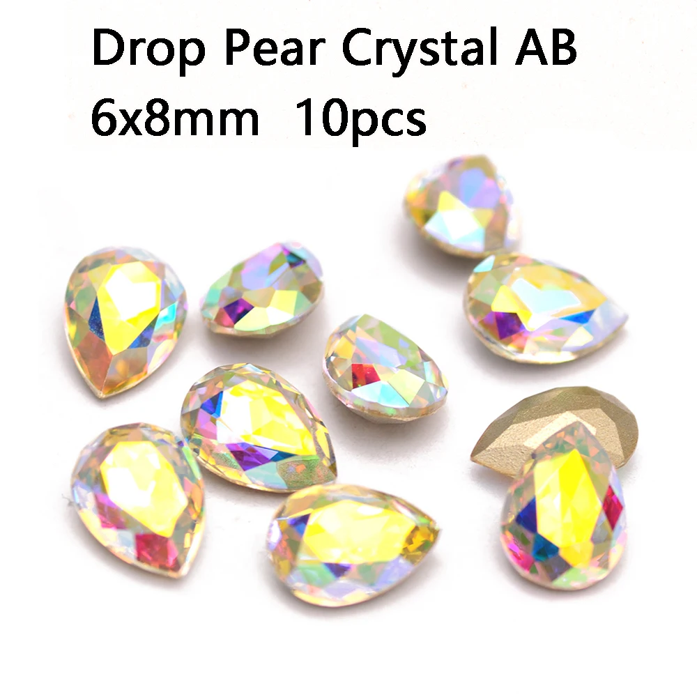 Drop 6x8mm 10pcs