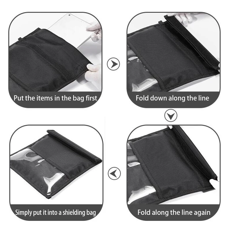 Custodia Faraday Antifurto Per Chiavi Auto - Blocco Segnale Radio, Protezione Hacking, Confezione Da 3 (Grande 14x8,9 Cm)