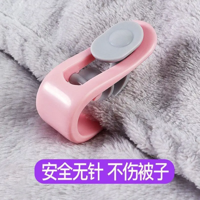 Non-slip Quilt Blanket Clip Duvet Sheet Fixer Quilt Fastener Sleep Clothes Pegs Anti-run Love shape Bed Sheet Clips Clips bed sheet clips sheet clips