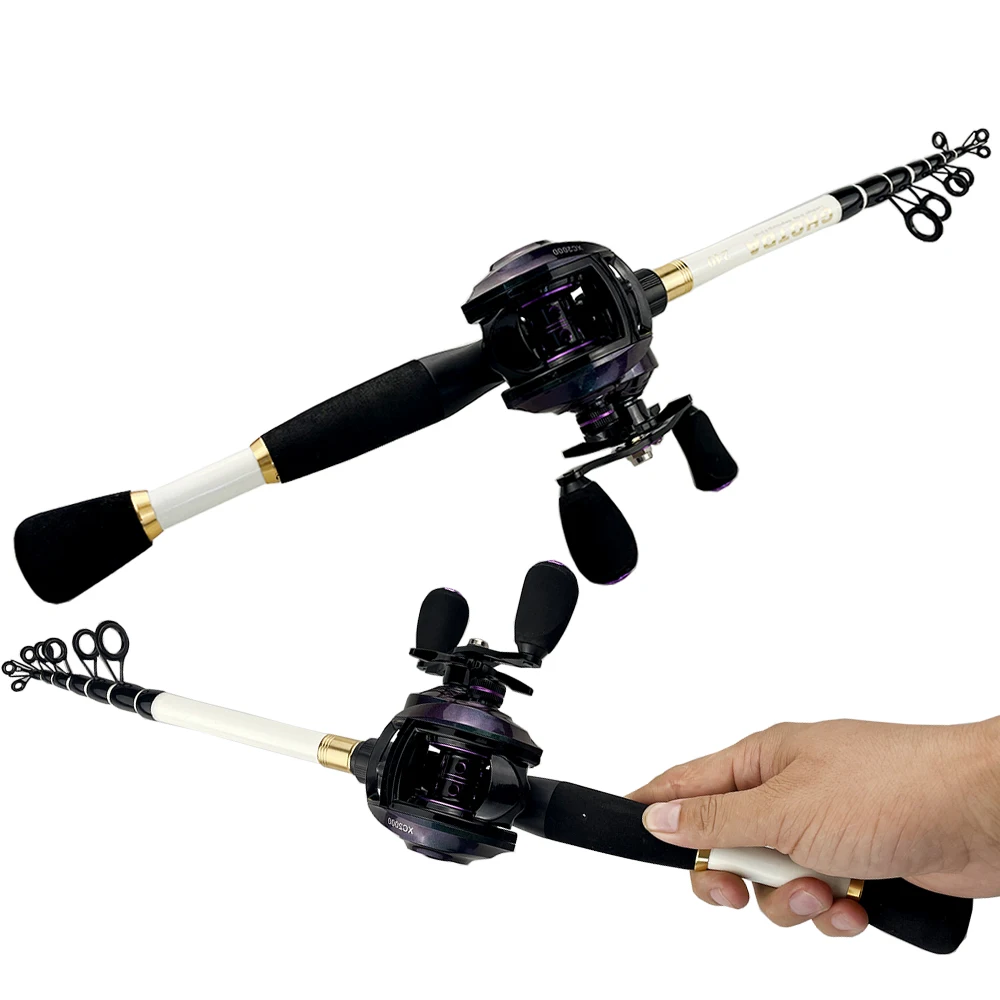 Combo 2 Fishing Rods Spinning - Spinning Fishing Combo 1.6m Carbon