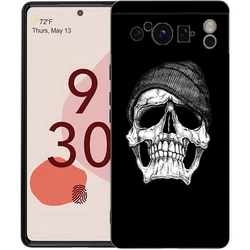 Chic Skull Shockproof Silicone Phone Case Cover for Pixel 6 Pro 5g (A1)