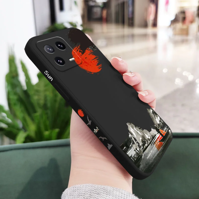 Admire The Moon Liquid Silicone Phone Case