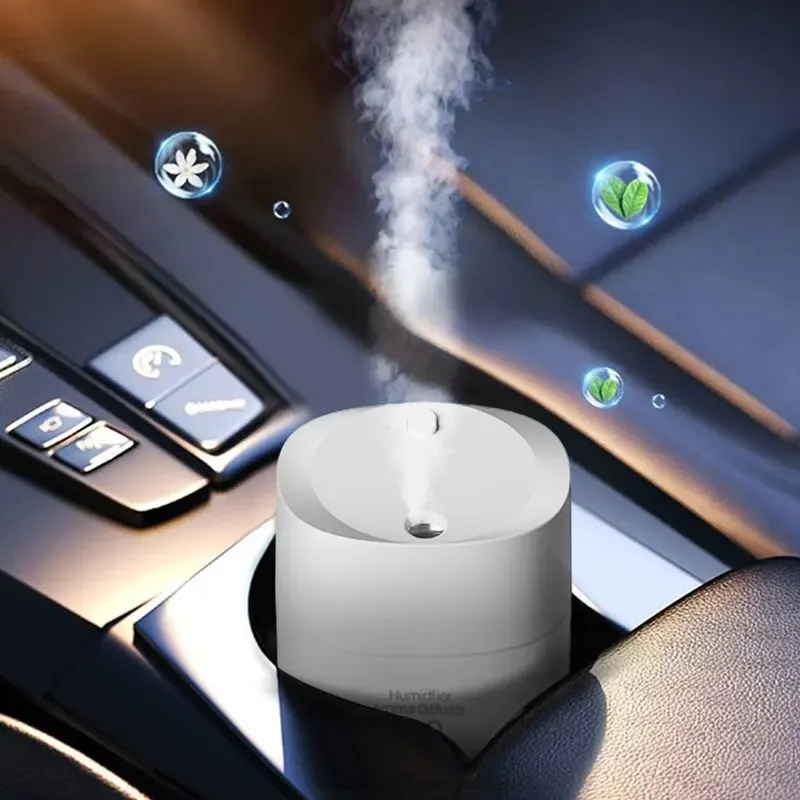 New USB Rechargeable Ultrasonic Diffuser Smart Car Humidifier Air Purifier Mini Portable Water Air Desktop Humidifier