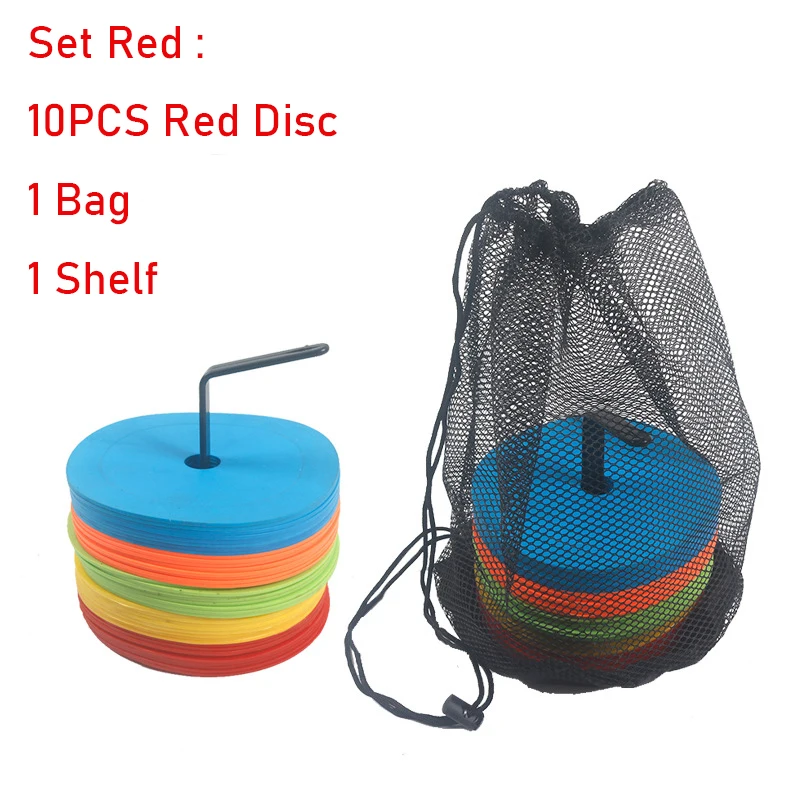 Disques Marqueurs D'entraînement - Lot De 10, Diamètre 15,2 Cm, Multicolores, Pour Football, Basketball, Agilité