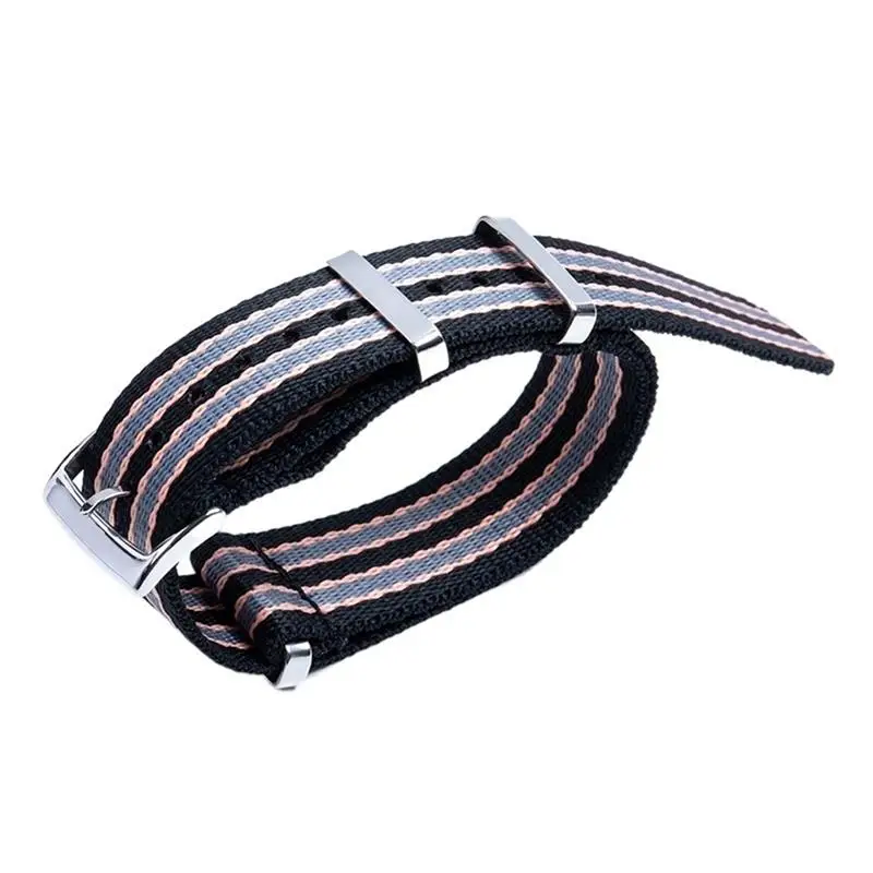 SCHIK 20mm Sweat Proof Soft Watch Band Canvas Nylon Watch Accessories Fit For OMEGA Nylon Strap For Speedmaster 300 AT150 AQUA