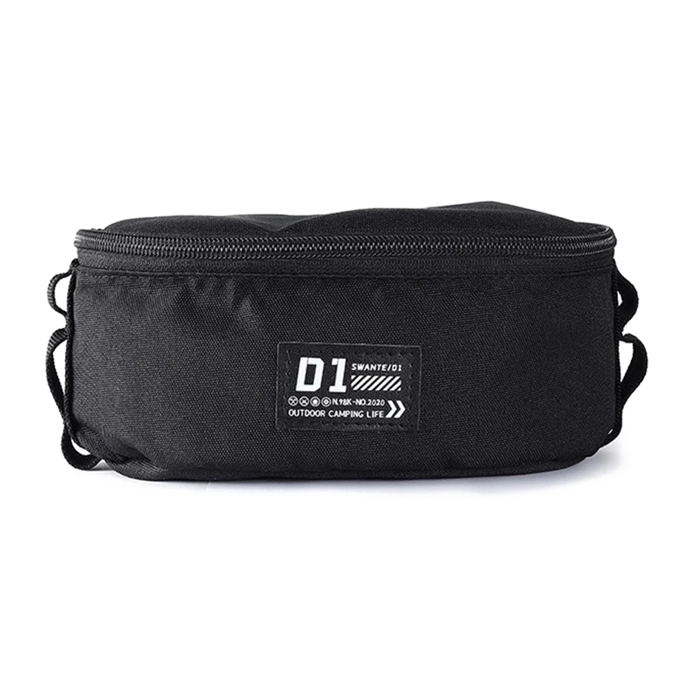 Oxford Cloth Sierra Bowl Storage Bag Portable Sierra Bowl Pouch Handheld Zipper Tableware Protection for Camping Picnic Barbeque