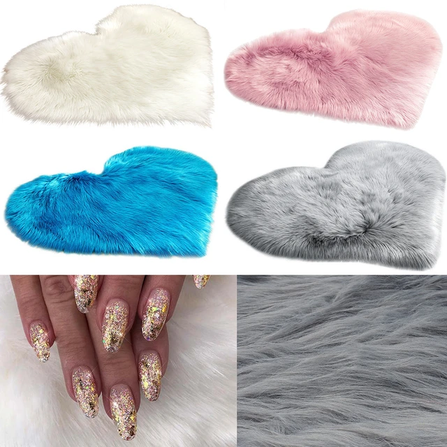 Nail Mat Soft Fur 40*50CM Nail Photo Background Practice Cushion Foldable  Hand Rest Pad White/Grey/Pink/Black Nail Equipment - AliExpress