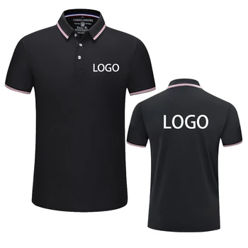 Polo estive per uomo e donna Logo personalizzato Ricamo Stampa Abbigliamento in poliestere Design aziendale di gruppi personali Top Abbigliamento da lavoro fai-da-te