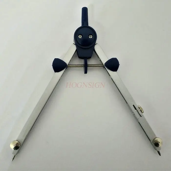 4개 세트 속도 조절 가능한 드로잉 클립 펜 컴퍼스 스프링 정밀 조정 대형 금속 학생용 드로잉 도구 세트 원형