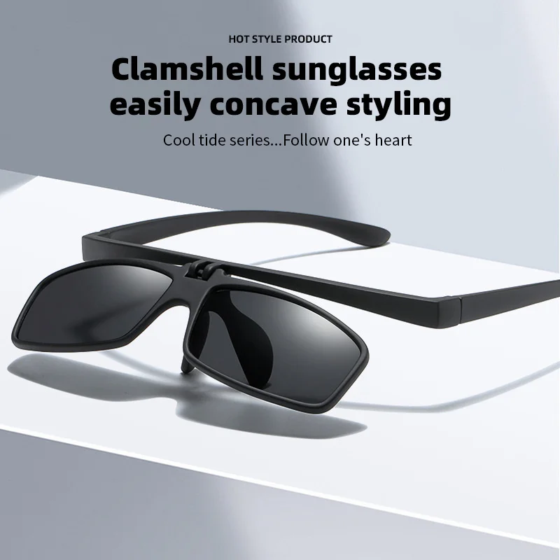 

Seemfly Fashion Fishing Photochromic Polarized Flip Up Sunglasses Men Outdoor UV400 Night Vision Driving Color Change Goggles