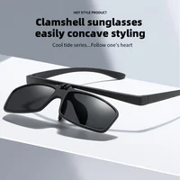 Seemfly Fashion Fishing Photochromic Polarized Flip Up Sunglasses Men Outdoor UV400 Night Vision Driving Color Change Goggles 1