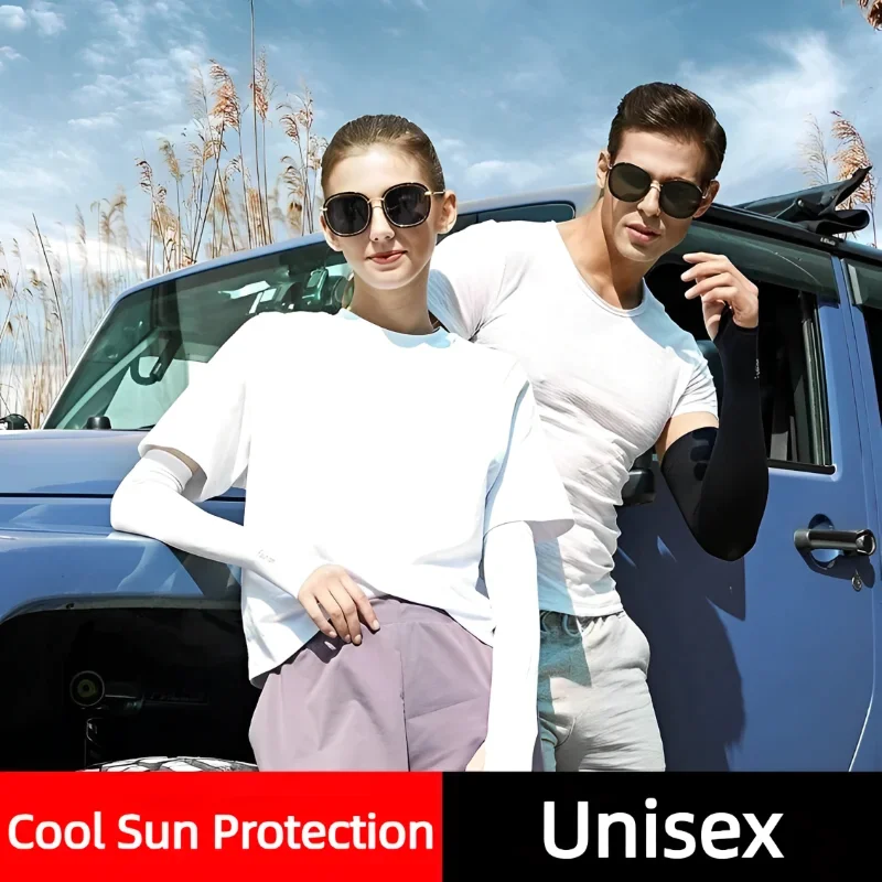 Compression Arm Sleeves UV Protection Cooling Feature for Outdoor Sports