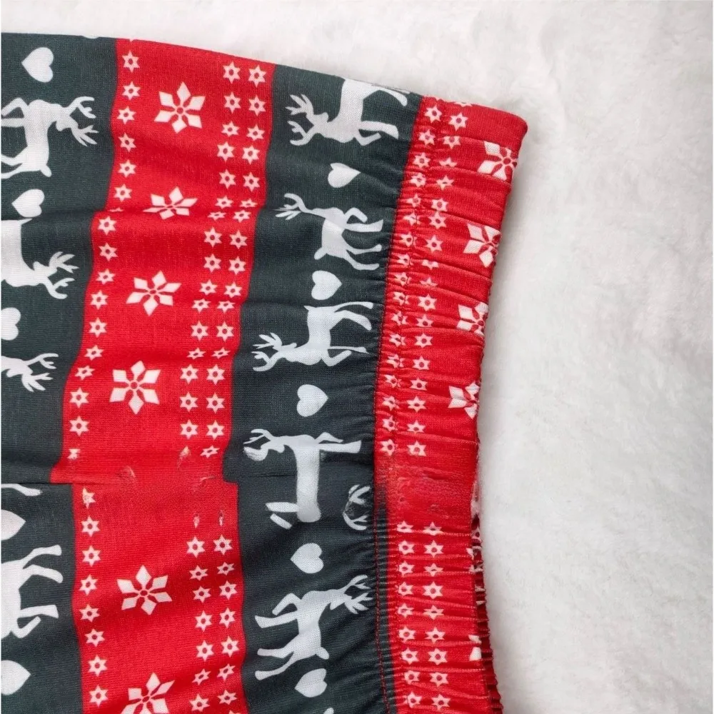 Christmas Family Pyjamas Set Soft Polyester Cotton Loungewear