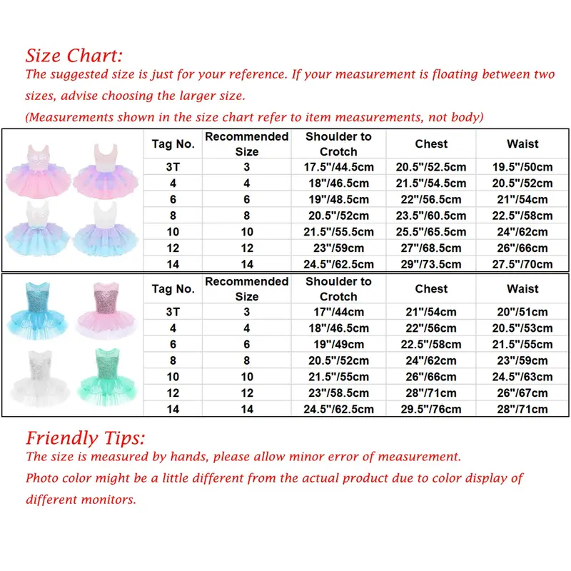 Child Tutu Ballet Dress Girls Ballerina Tulle Costume Sequins Mesh Splice Bowknot on Waist Gymnastics Leotard Kids Dancewear - Image 6