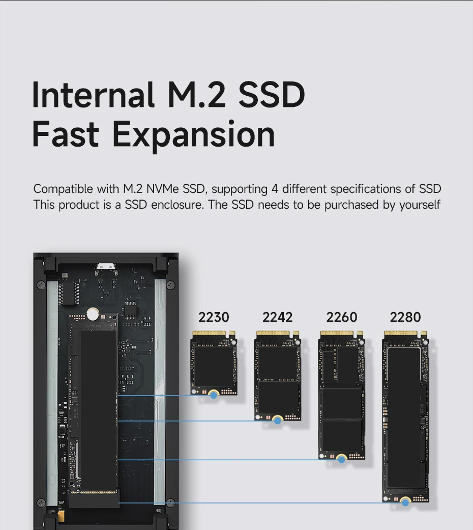 Hagibis 80Gbps Thunderbolt NVMe SSD Enclosure