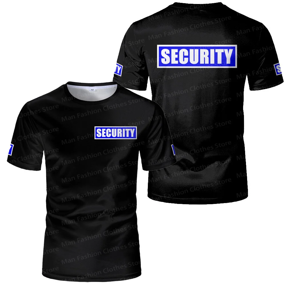 Classic Security Uniform Cheap Men's T-shirts Bodyguard Professional Work Clothes Tee Guard Light Breathable Procurement Tops 4