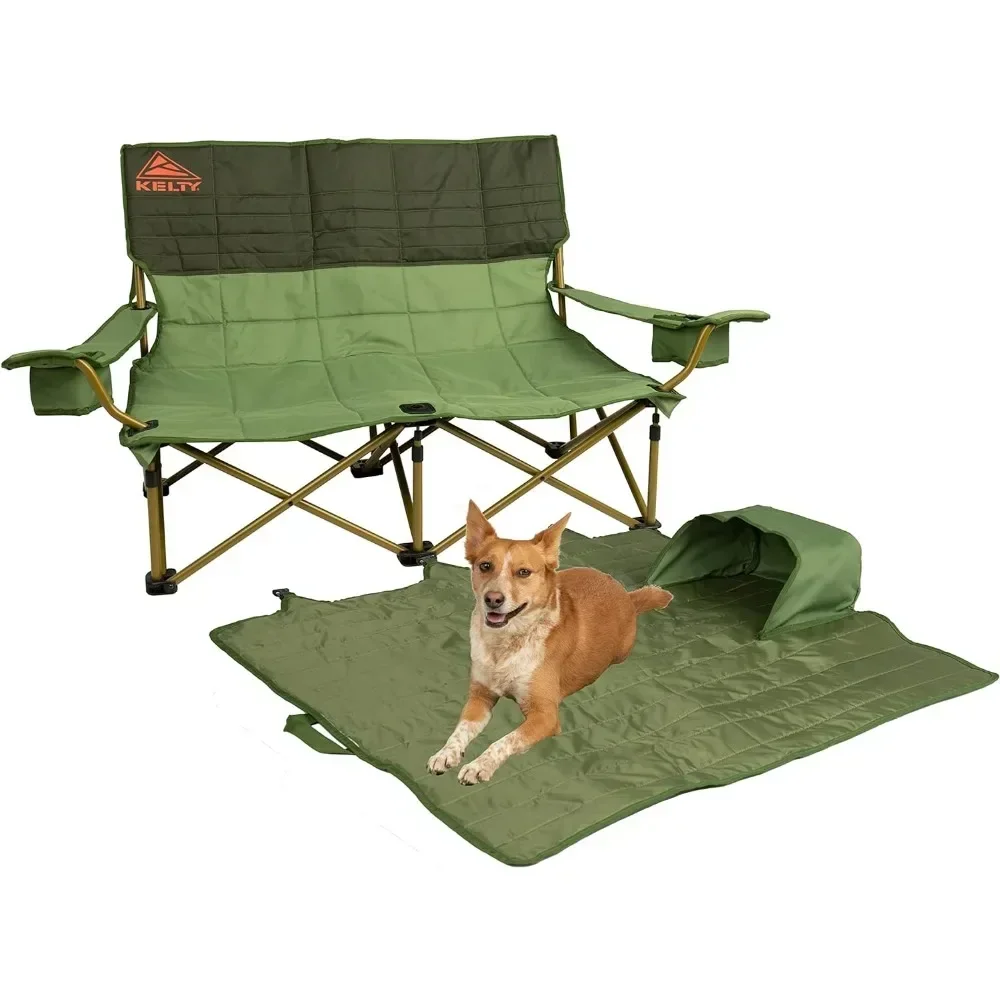 Low-Love Seat Camping Chair - Portable, Folding Chair for Festivals, Camping and Beach Days  outdoor chair  folding stool 2