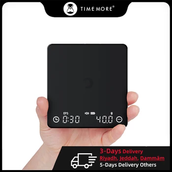 SearchPean Tiny2S 에스프레소 커피 주방 체중계, 요하난 S1 미니 스마트 타이머, USB 2kg, 0.1g 전송 패드, 남녀공용 선물, 무료 배송