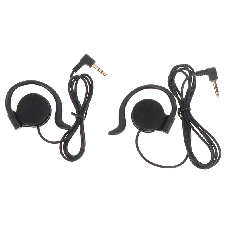 1Pcs Jack D-Shape Listen Only Earpiece Headset For Two Way