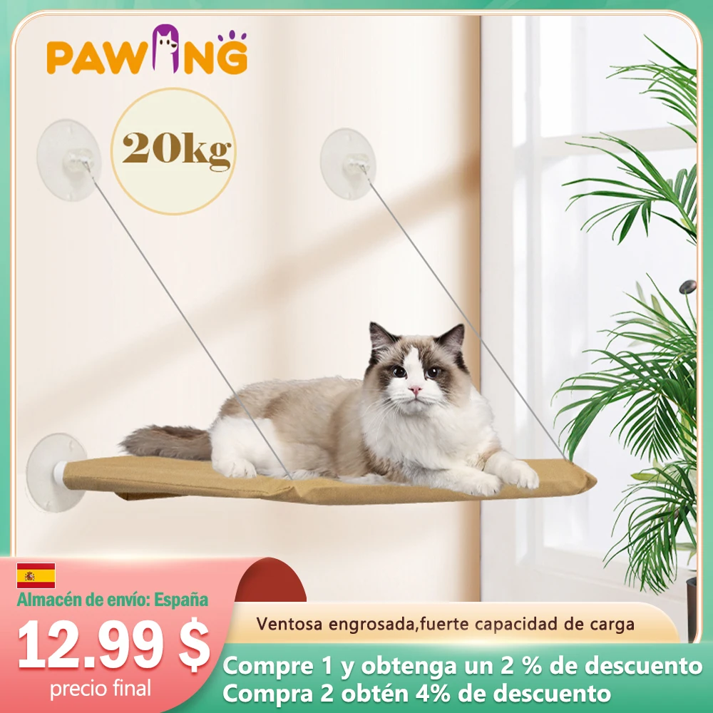 Cute Pet Hanging Beds Bearing 20kg Cat Sunny Window Seat Mount Pet Cat Hammock Comfortable Cat Pet Bed Shelf Seat Beds