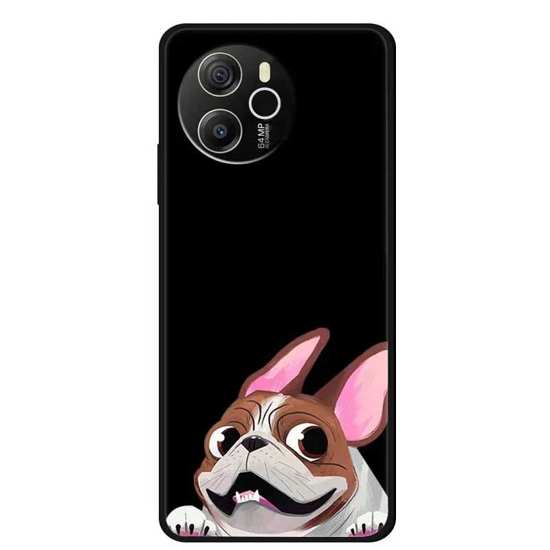 Enhanced Product Title:  
Premium Black Silicone Soft Back Cover Case - Sleek and Durable Phone Shell/Coque, 6.78