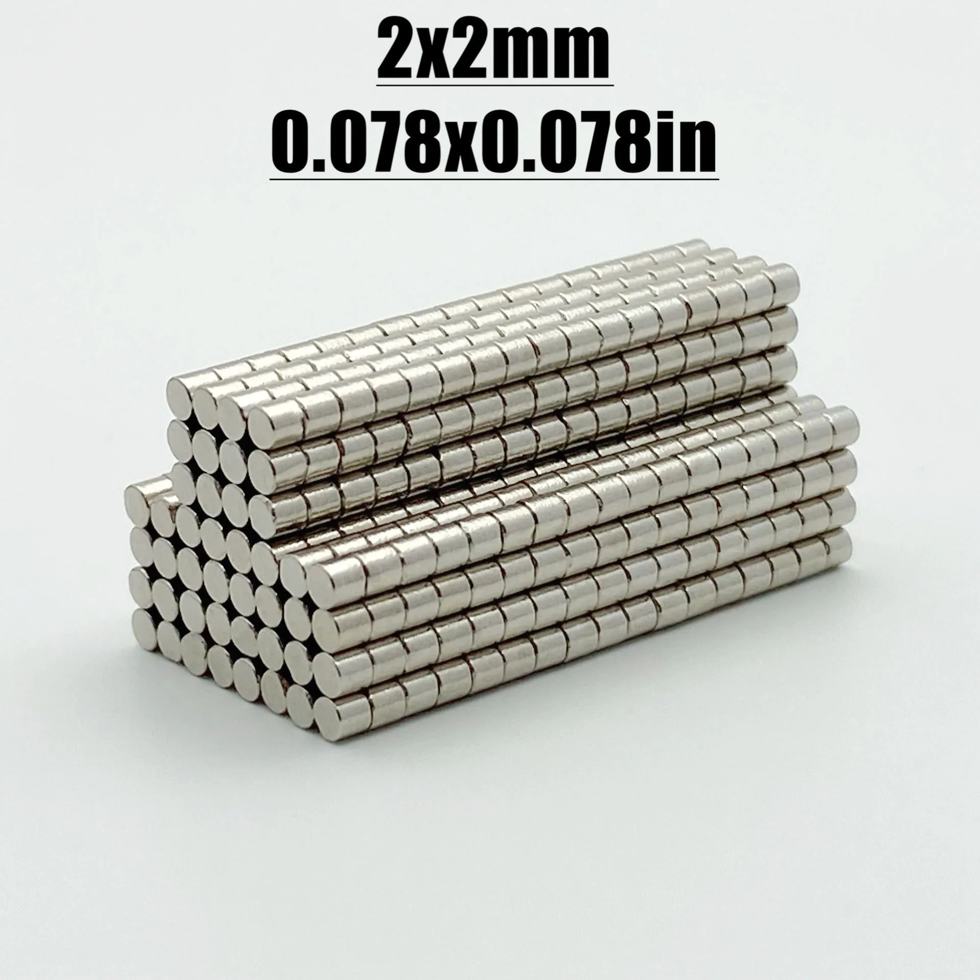 Neodymium Magnets 10~50000PCS 2x2mm Small Magnets Round 2mm*2mm Neodymium Magnet Disc 2x2 Permanent NdFeB Super Strong Powerful Magnetic 2*2mm