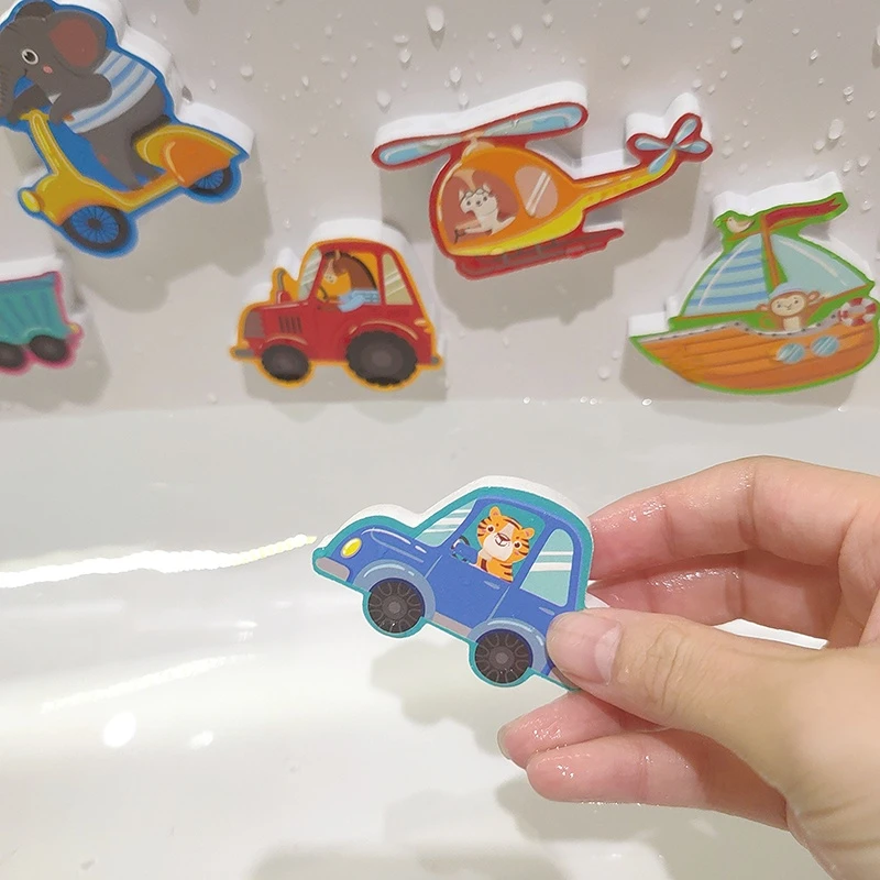 

Summer Baby Alphanumeric Bath Toy Animal Puzzle Baby Toys Soft EVA Kids Bathroom wall sticker Water Toys 0 12Months Toddler Toy