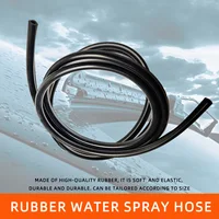 1/2/3/4m car spray nozzle connection pipe rubber spray pipe windshield washer black spray component set 2