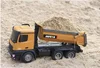 Multifunction 2.4GHz 10 channel Remote Control Truck Dump self-discharging metal Auto Demonstration LED Light RC car Toy gift 3