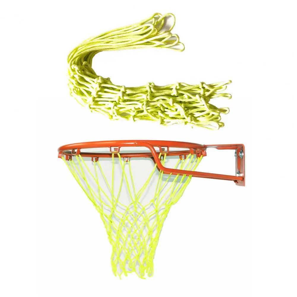 

Basketball Net Glow in the Dark Wear-resistant Nylon Heavy Duty Basketball Net Replacement for Outdoor