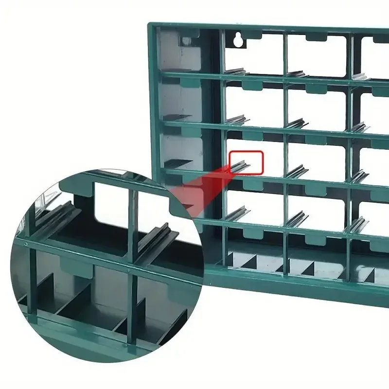 멀티 그리드 서랍형 부품 보관함 벽걸이형 조합 부품 공구함 빌딩 블록 나사 보관 케이스 공구 정리함