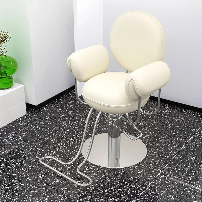 Modern Speciality Hair Salon Barber Chairs Hair Cutting Luxury Adjustable Stool Barber Chairs Handrail Modern Sillas Furniture