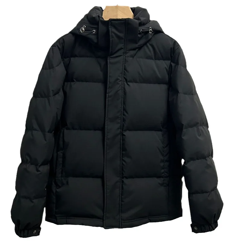 Loose Down Jacket Hooded Hairless Collar Thickened Winter Insulation Jacket Suitable for Both Men and Women