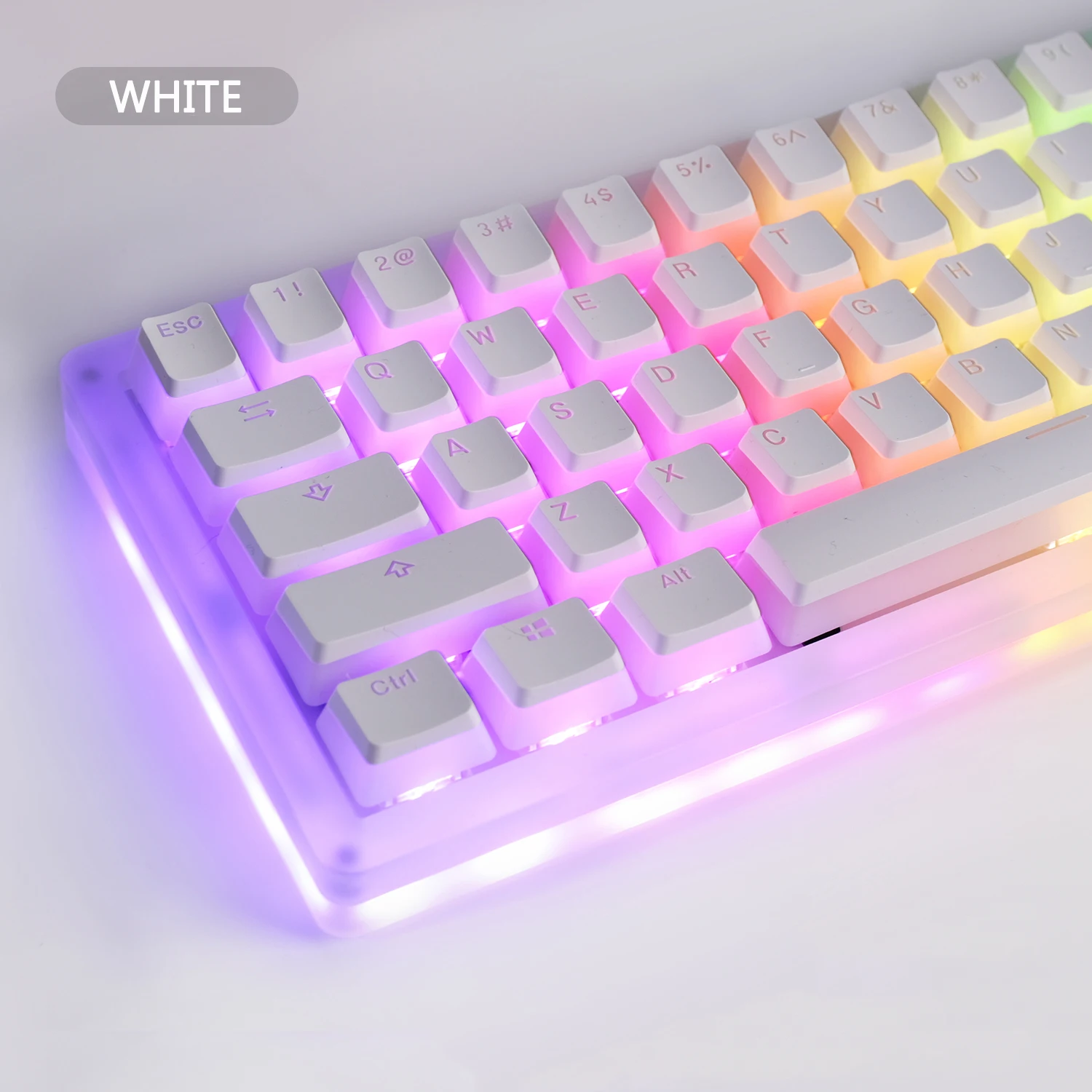 ZIFRIEND 130 Keys Pudding Keycaps for Mechanical Keyboard