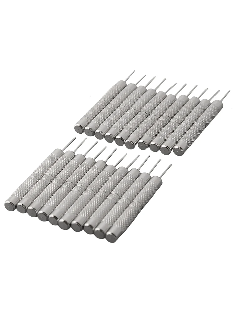 20 Pcs Pin Punch Aluminum Alloy Hand Tools Hot Sales Pin Punch Remove And Adjust Watch Silver Workshop Equipment