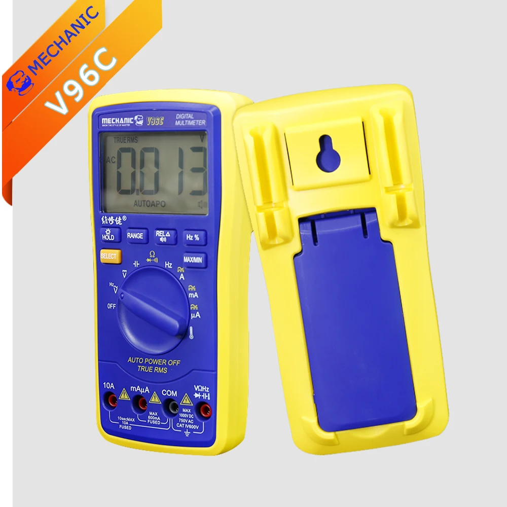 

Multimeter Automatic Range MECHANIC V96C High Precision Digital Display Voice AC DC Voltage Current Resistance Measurement Tool