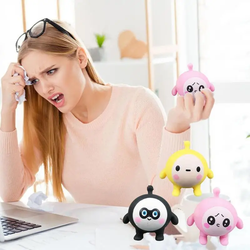 

Anti Stress Squeeze Toys Creative Egg Party Pinch Knead sensory Vent Balls Fidget Toys for Kids and Adults Hand Strength Anger