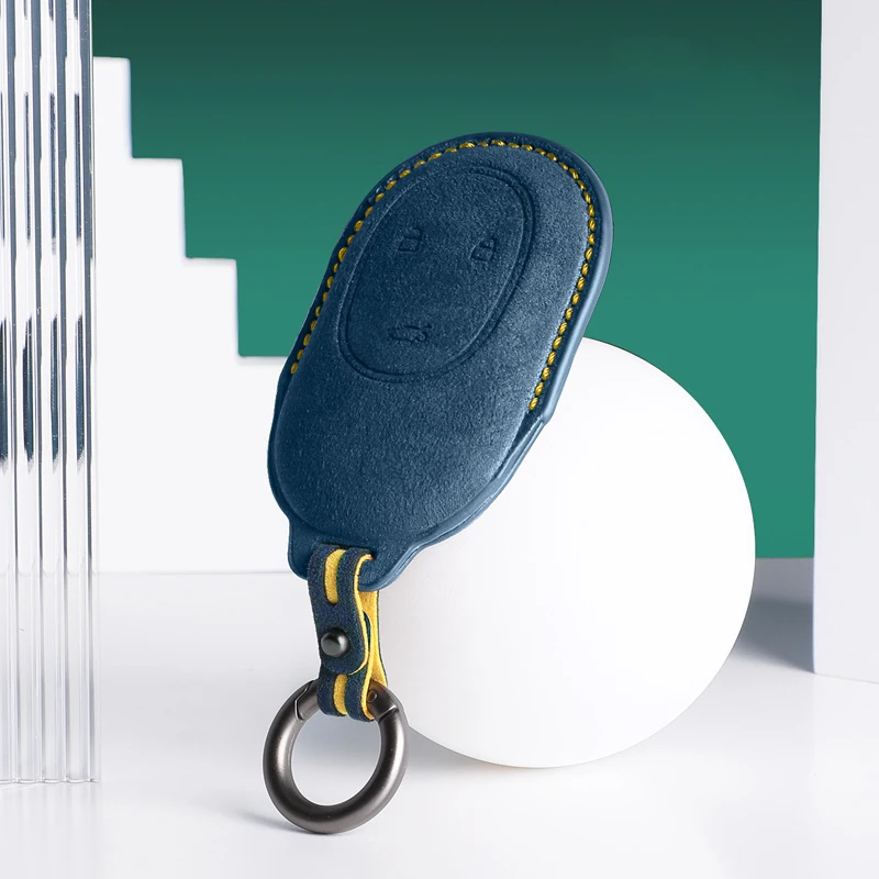 

Alcantara For NIO et5 et7 es7 ec7 Suede Key Case Smart Car Key Set Car Top Grade Car Key Case Accessories