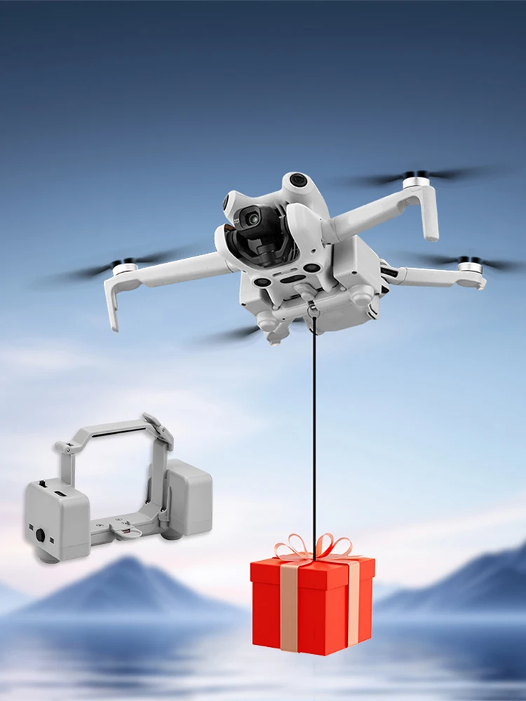 Airdrop Thrower System Emergency Rescue/Fishing/Wedding Throw Quick Release Drop Device for DJI Mini 4 Pro Drone Accessories