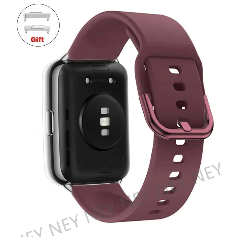 Sport Watchband: Silicone Waterproof Strap with Metal Buckle
