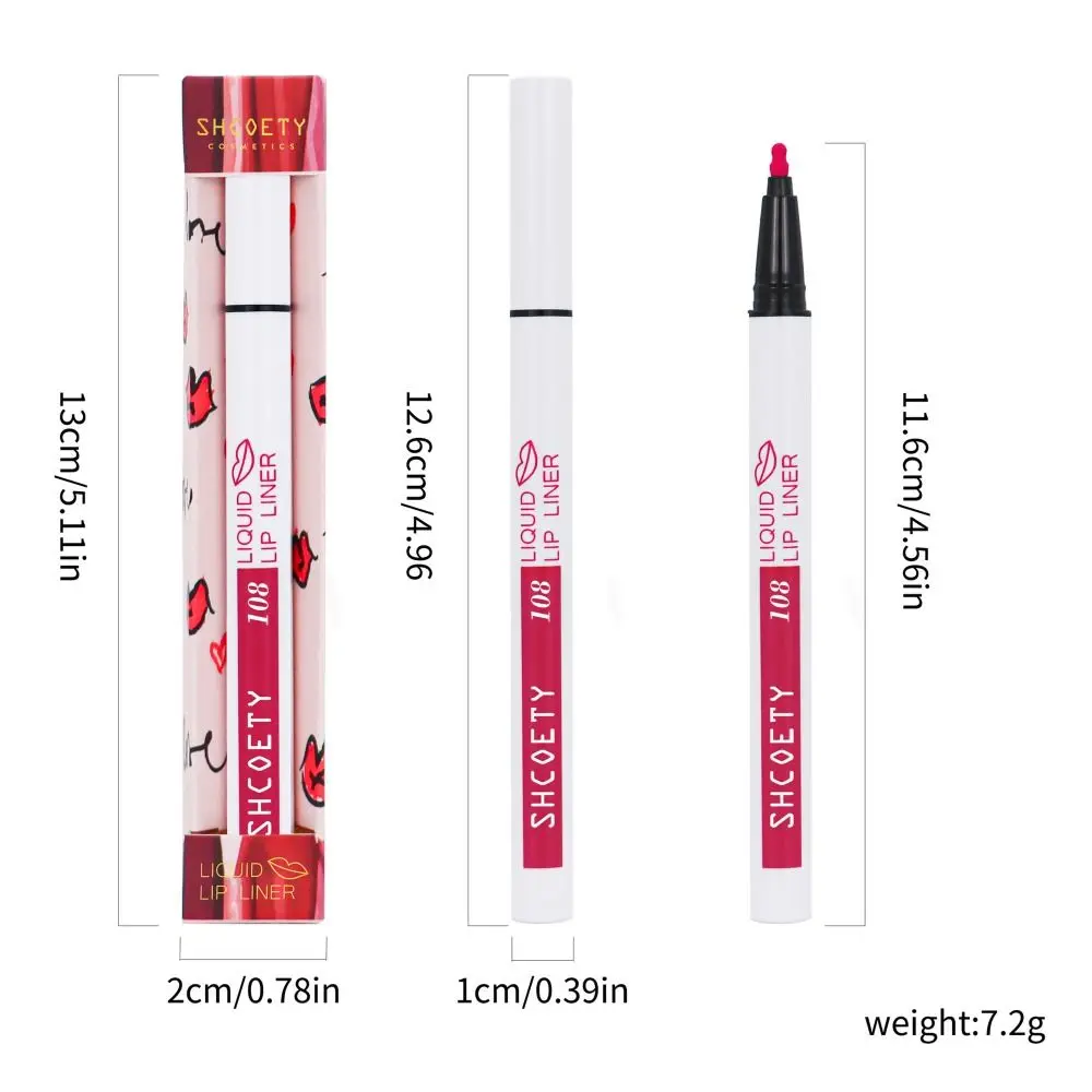 Matte Nude Lip Stain Marker Smudge Proof Long Lasting Liquid Lip Liner Makeup Tool Quick Drying Natural Lipstick Pen