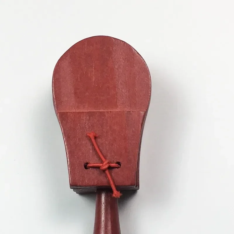 Orff Early Teaching Castanets Wooden Percussion Musical Instruments Children's Clapper Wooden Shank Spanish Castanet Accessories