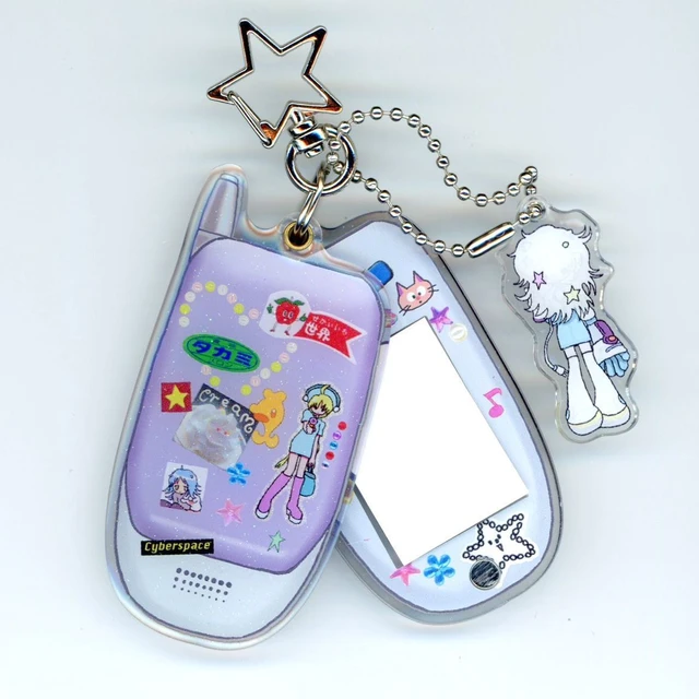 Kawaii Phone Charms, Cute Pastel Keychain, Planner Charm, Bunny and Rabbit,  