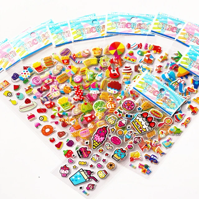 10 Sheets 3d Puffy Stickers Star Boys Girls Gift Toys For Children  Teacher's Reward Supplies Kids Early Learning Toys Gyh - Sticker -  AliExpress