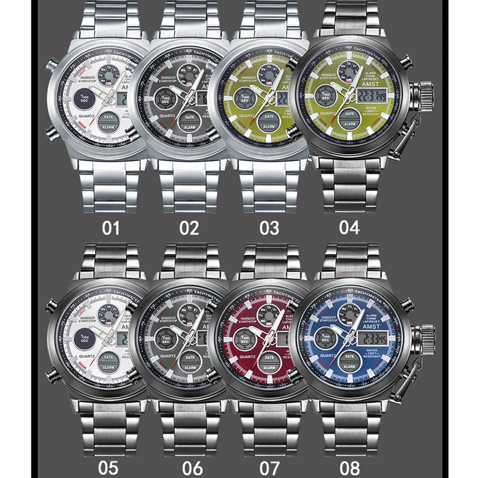 Orologio militare da uomo Outdoor LED Orologio digitale impermeabile