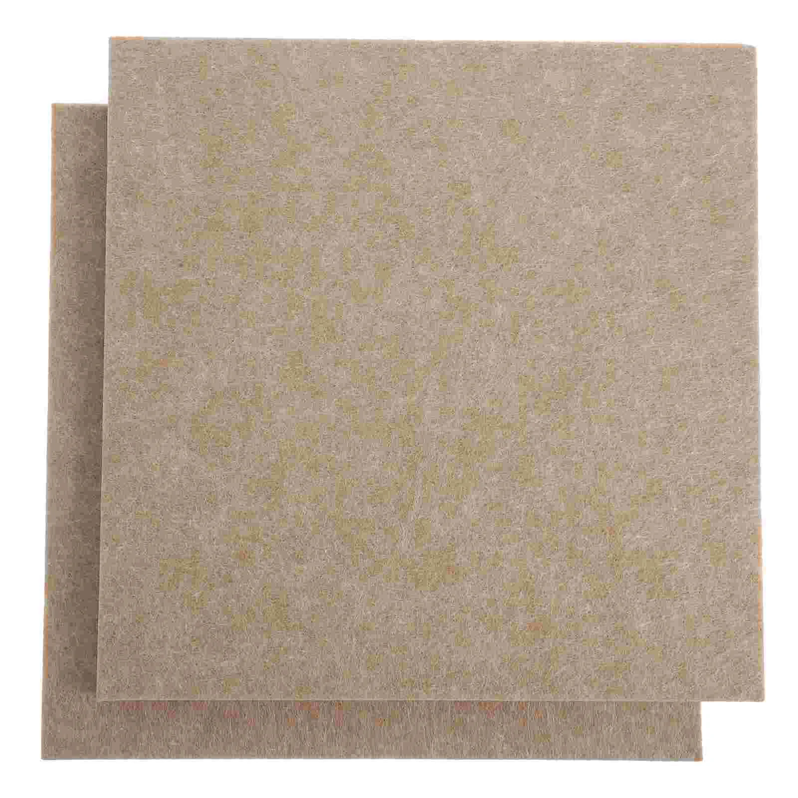 

2Pcs Self Adhesive Felt Board Tiles Square Push Pin Stickers Square Bulletin Board for Walls