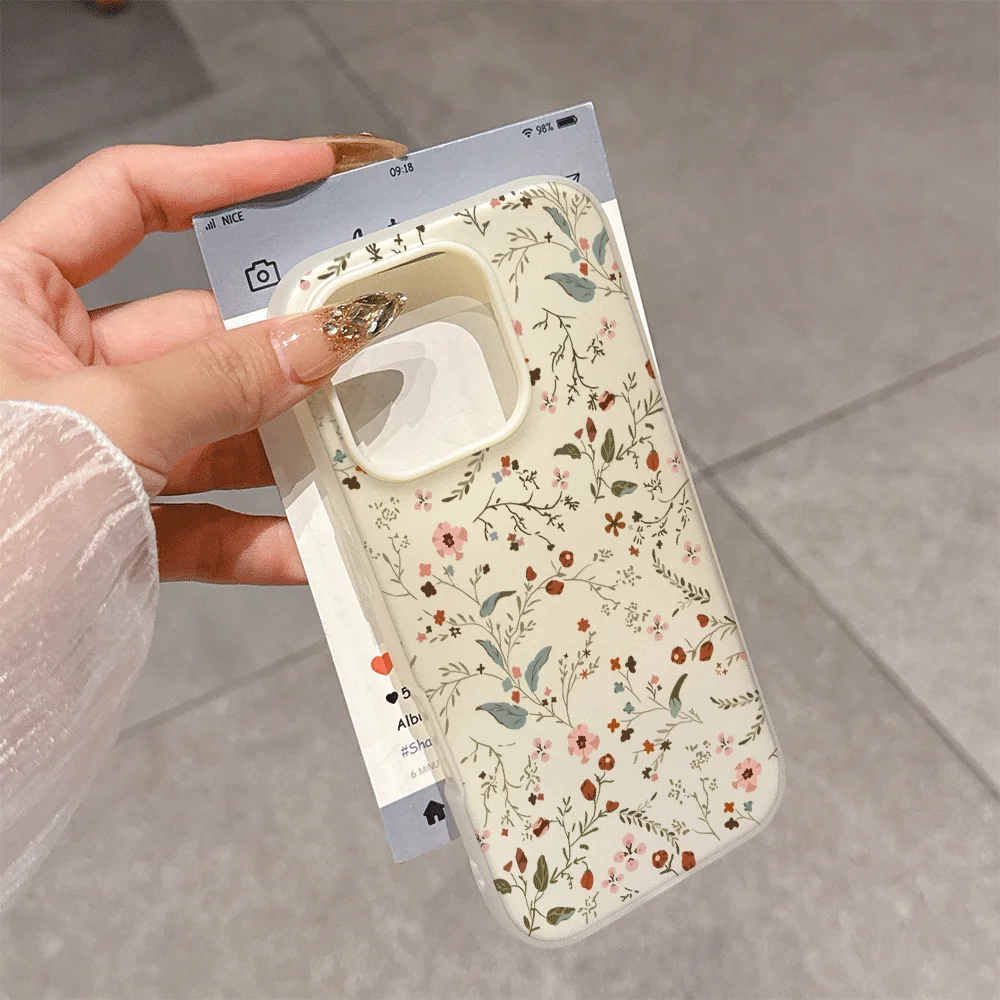 Floral Cherry Blossom Matte Phone Case Cover
