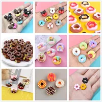 6/8/10pcs Mini Cute Candy Donut Doll Food Pretend Play Dollhouse Accessories Miniature Home Craft Decor Cake Kids Kitchen Toys 1